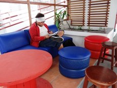 Ambientes modernos para leitura e estudos